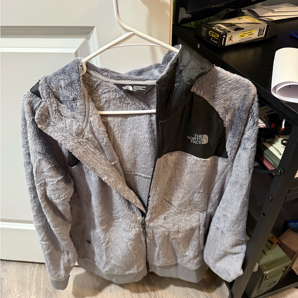 The North Face Soft Gray and Black Jacket